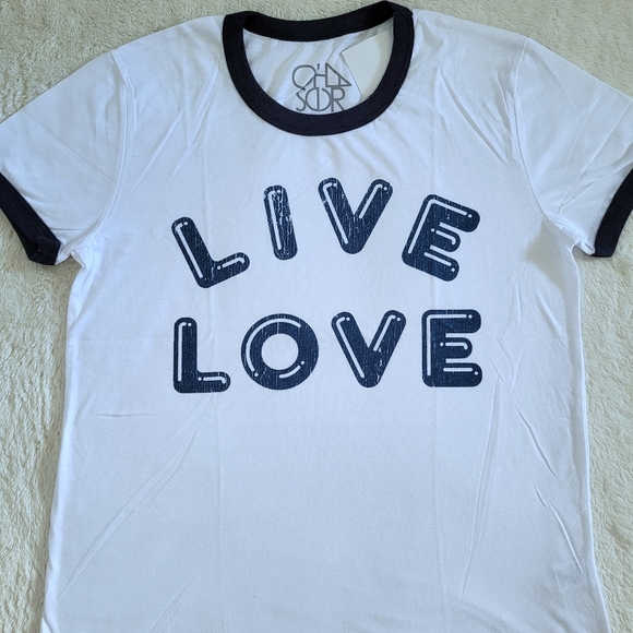 Chaser "LIVE LOVE"❤️ Graphic Tee👕 - NWT - Picture 10 of 12